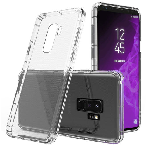 Flexi Shock Air Cushion Gel Case for Samsung Galaxy S9+ (Clear) (Gloss Grip)